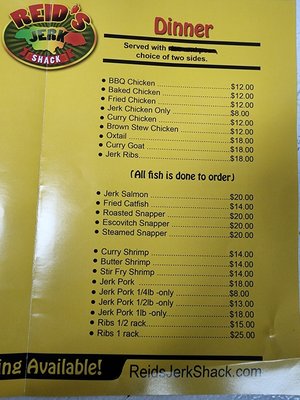 Menu photo 2 Reid' Jerk Shack Essex, MD Menu photo 2 Reid' Jerk Shack Essex, MD