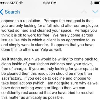 Zen Home Cleaning - 2nd part of their customer service. - Home Cleaning Near Me - New York, New York