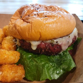 Moreno Burger Co - Smoked Burger with cheese and tots - Barbeque Near Me - Austin, Texas Moreno Burger Co - Smoked Burger with cheese and tots - Barbeque Near Me - Austin, Texas