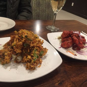 Taaza Bistro - Mix Veggie Pakora and Chicken 65 - Indian Near Me - Burlington, North Carolina Taaza Bistro - Mix Veggie Pakora and Chicken 65 - Indian Near Me - Burlington, North Carolina