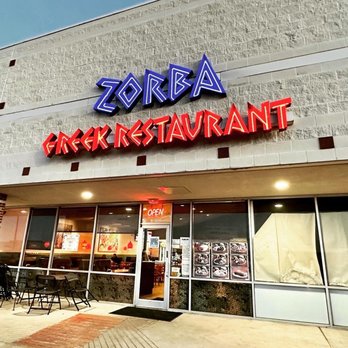 Zorba - the front entrance of a restaurant - Greek Near Me - Round Rock, Texas