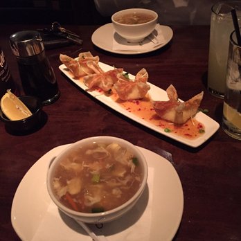 P.F. Chang's - Egg Drop Soup and Crab Wontons - Chinese Near Me - Troy, Michigan