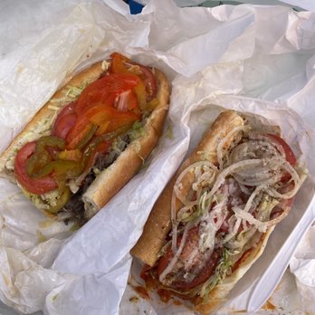 Bub and Pop's - Cheesesteak with hot peppers and Bubs Italian Hoagie Sandwich - Sandwiches Near Me - Washington, DC, District of Columbia
