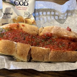 Aunt Louise's Pizzeria - Veal Parmesan sub - delicious