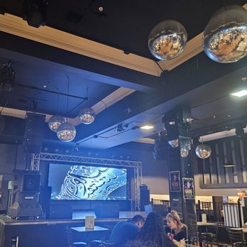 My Mimosas - Big screen playing music videos at the time I was there. - Breakfast & Brunch Near Me - Modesto, California My Mimosas - Big screen playing music videos at the time I was there. - Breakfast & Brunch Near Me - Modesto, California