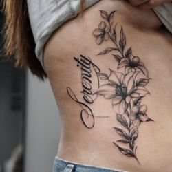 Eleven15 Tattoo Studio - Floral piece done by @a.v.inks