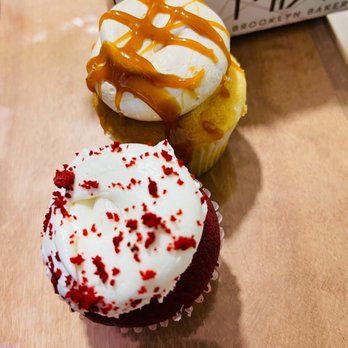 Mia's Bakery - Red Velvet and Salted Caramel cupcake - Bakeries Near Me - Brooklyn, New York Mia's Bakery - Red Velvet and Salted Caramel cupcake - Bakeries Near Me - Brooklyn, New York