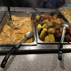 Kingdom Buffet II - Buffet section - corn - fish