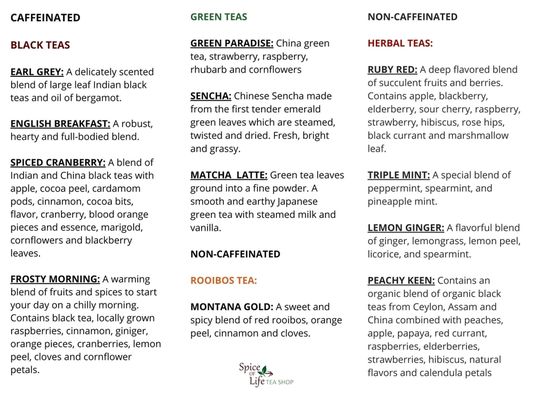 Menu photo 2 Rock Creek Coffee House Sauk Rapids, MN