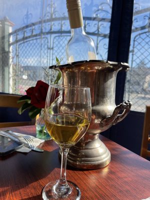 Photo of Olympic Cafe - San Diego, CA, US. White wine from Greece (went well with our meal)