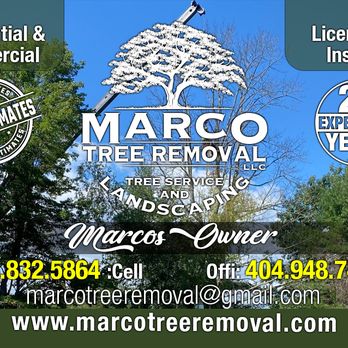Marco Tree Removal - a sign for marco tree removal - Tree Services Near Me