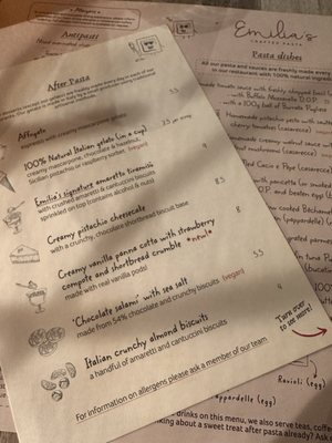 Menu photo 2 Emilia's Crafted Pasta London, XGL