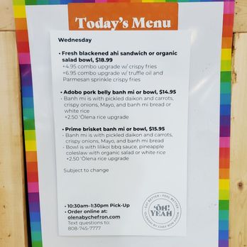 OlenaHi - Wednesday Specials - Salad Near Me - Honolulu, Hawaii