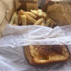 Dip Dog - Grilled cheese and French fries