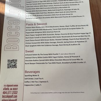 BoccaLupo - Menu - Italian Near Me - Atlanta, Georgia BoccaLupo - Menu - Italian Near Me - Atlanta, Georgia