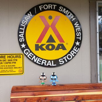 Sallisaw / Fort Smith West KOA - Allen and Steve our traveling companions at the general store. - RV Parks Near Me - Sallisaw, Oklahoma Sallisaw / Fort Smith West KOA - Allen and Steve our traveling companions at the general store. - RV Parks Near Me - Sallisaw, Oklahoma