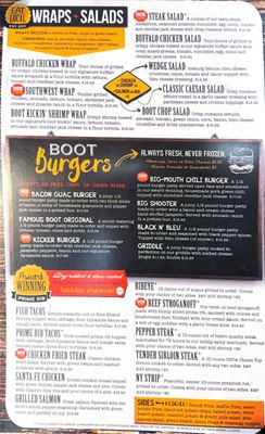 Menu photo 6 The Boot Grill Loveland, CO