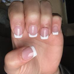Unique Nail & Wax - These nails~ my sister had to pay for these and her disgusting behavior!