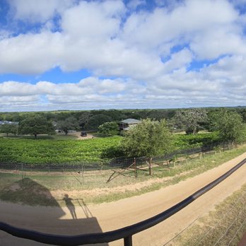 Barons CreekSide - Panoramic view of the property from one of the two lookouts onsite - Guest Houses Near Me - Fredericksburg, Texas