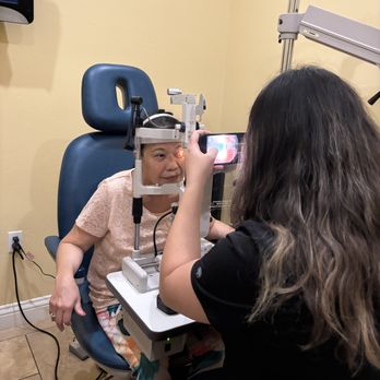 Jeffrey Garcia, OD - Dr Delos Reyes checking on my wife's eye routine check - Optometrists Near Me - Lemoore, California