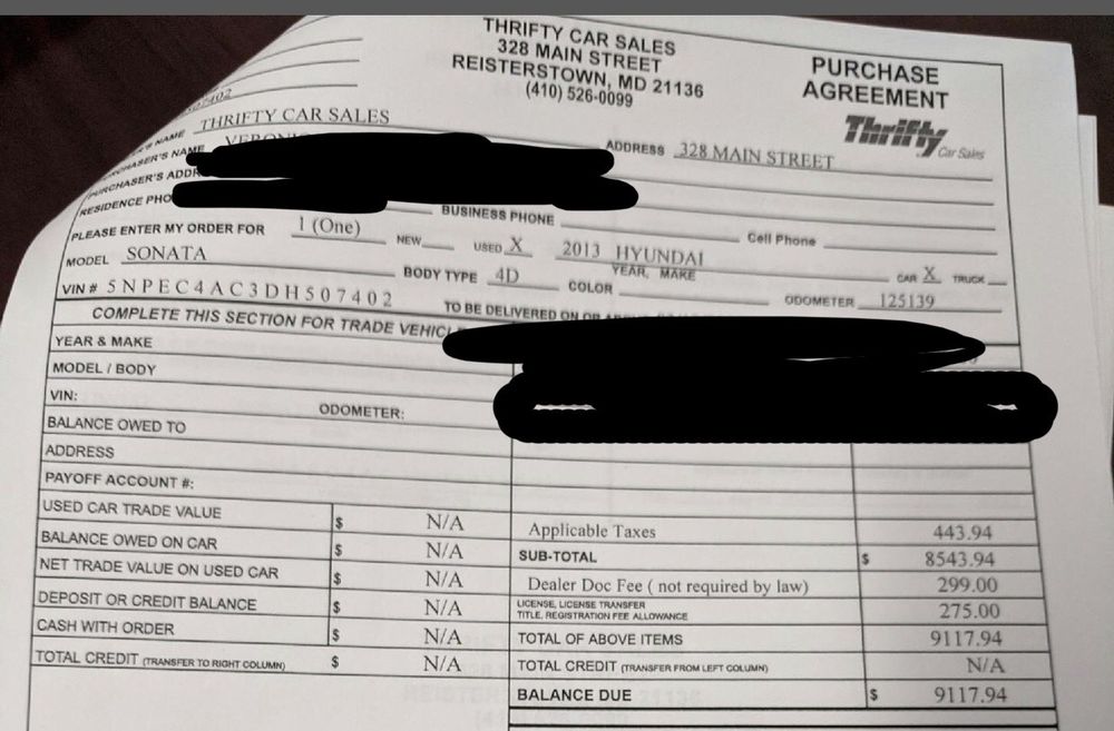 THRIFTY CAR SALES Updated August 2024 328 Main St, Reisterstown