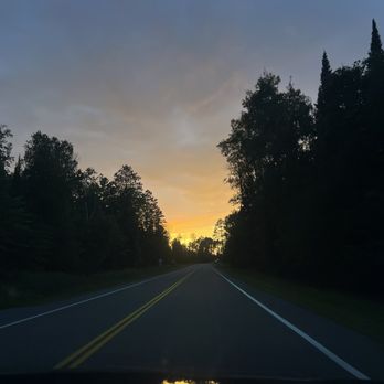 Antler Lodge Resort - beauty sunset while leaving - Resorts Near Me - Bigfork, Minnesota
