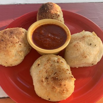 More Home Slice Pizza - Garlic knots. Made from their crust - Pizza Near Me - Austin, Texas