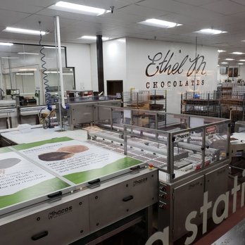Ethel M Chocolates - Where chocolates are being cooled before heading out to the world to give children cavities. - Botanical Gardens Near Me - Henderson, Nevada Ethel M Chocolates - Where chocolates are being cooled before heading out to the world to give children cavities. - Botanical Gardens Near Me - Henderson, Nevada