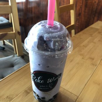 Poke World - Taro slush with tapioca - Bubble Tea Near Me - Cordova, Tennessee