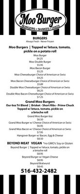 Menu photo 2 Moo Burger Island Park, NY Menu photo 2 Moo Burger Island Park, NY