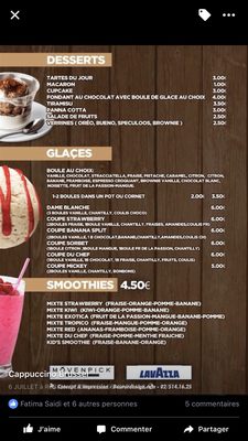 Menu photo 4 Cappuccino Brussel Brussels, BRU Menu photo 4 Cappuccino Brussel Brussels, BRU