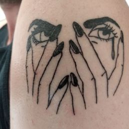 A bleeding eye