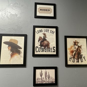 Firehole Bar-B-Que - Lol... nice decor in the women's room - Barbeque Near Me - West Yellowstone, Montana
