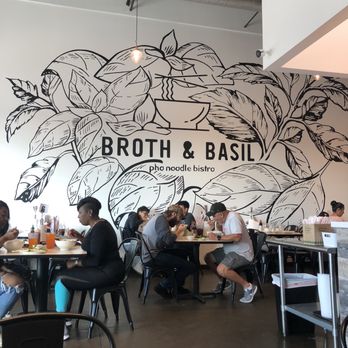 Broth & Basil - Broth & Basil artwork on wall - Noodles Near Me - Pflugerville, Texas