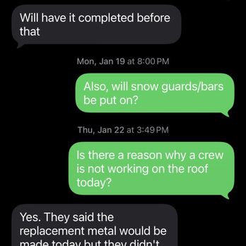 Jacoby Services - Messages promising they would show up, and didn't. - General Contractors Near Me - Florissant , Missouri