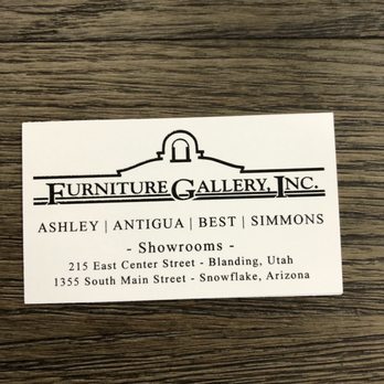 The Furniture Gallery - Business Card - Furniture Stores Near Me - Snowflake, Arizona The Furniture Gallery - Business Card - Furniture Stores Near Me - Snowflake, Arizona