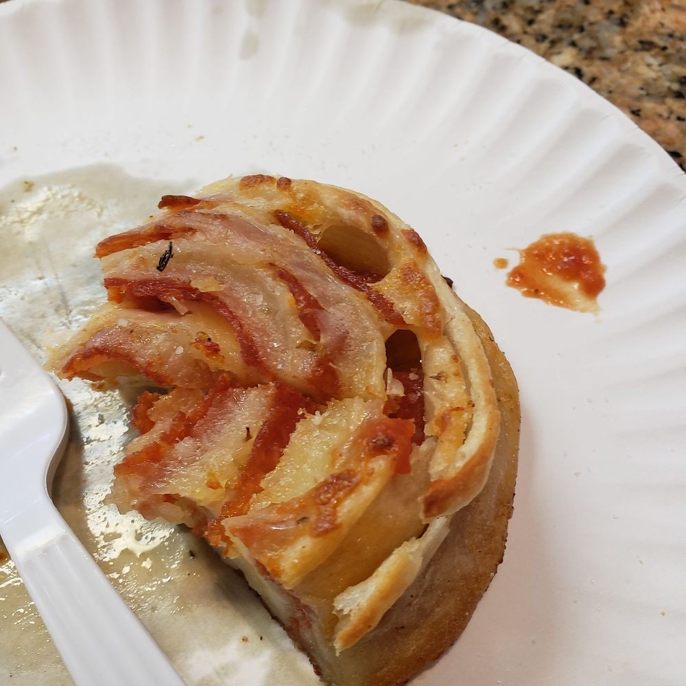 Victorio's II - Pepperoni pinwheel comes with side of tomato sauce - Pizza Near Me - Bay Shore, New York Victorio's II - Pepperoni pinwheel comes with side of tomato sauce - Pizza Near Me - Bay Shore, New York