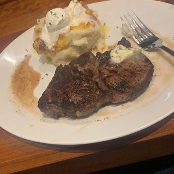 Stoney River - Ribeye Steak with Loaded Potatoes - Steakhouses Near Me - Atlanta, Georgia Stoney River - Ribeye Steak with Loaded Potatoes - Steakhouses Near Me - Atlanta, Georgia