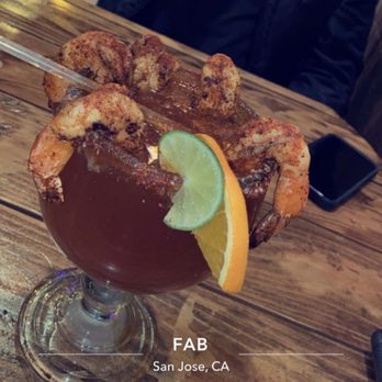 The FAB - Shrimp michelada - Sports Bars Near Me - San Jose, California The FAB - Shrimp michelada - Sports Bars Near Me - San Jose, California