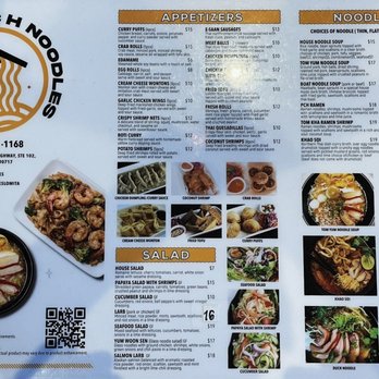 PCH Noodles - Menu 1 - Thai Near Me - Lomita, California