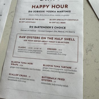 Drift Seafood & Raw Bar - HH menu - Wine Bars Near Me - Rehoboth Beach, Delaware Drift Seafood & Raw Bar - HH menu - Wine Bars Near Me - Rehoboth Beach, Delaware