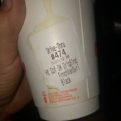 Dunkin' - I said "I'd take the flavored brew if you have it"