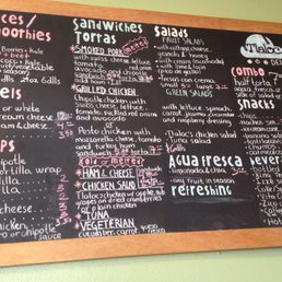 Menu as of 5/27/17.