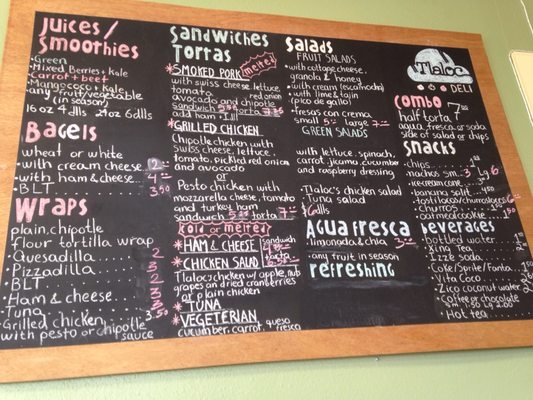 Menu photo 1 Tlaloc Deli Chula Vista, CA