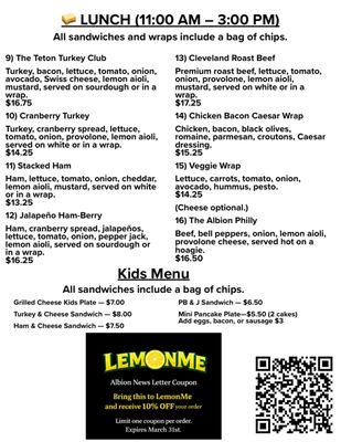 Menu photo 2 Lemon Me Albion, ID Menu photo 2 Lemon Me Albion, ID