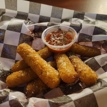 Starvin Marvin's Pub - Mozz sticks and a tiny marinara - Sports Bars Near Me - Lebanon, Ohio Starvin Marvin's Pub - Mozz sticks and a tiny marinara - Sports Bars Near Me - Lebanon, Ohio
