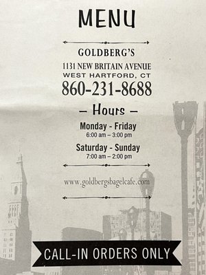 Menu photo 3 Goldberg's Bagels West Hartford, CT Menu photo 3 Goldberg's Bagels West Hartford, CT