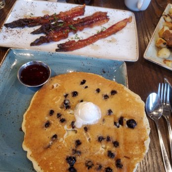 First Watch - Blueberry pancake and million dollar bacon - Breakfast & Brunch Near Me - St. Ann, Missouri