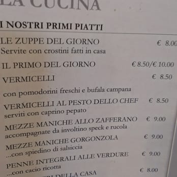 Bistrot Merizzi - The menu - Italian Near Me - Tirano, SO