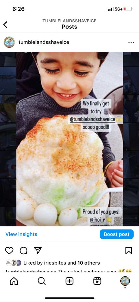 Tumblelands Shave Ice Logo